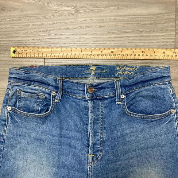 7 For All Mankind High Waist Josefina Blue Jeans Size 29 - Picture 2 of 7